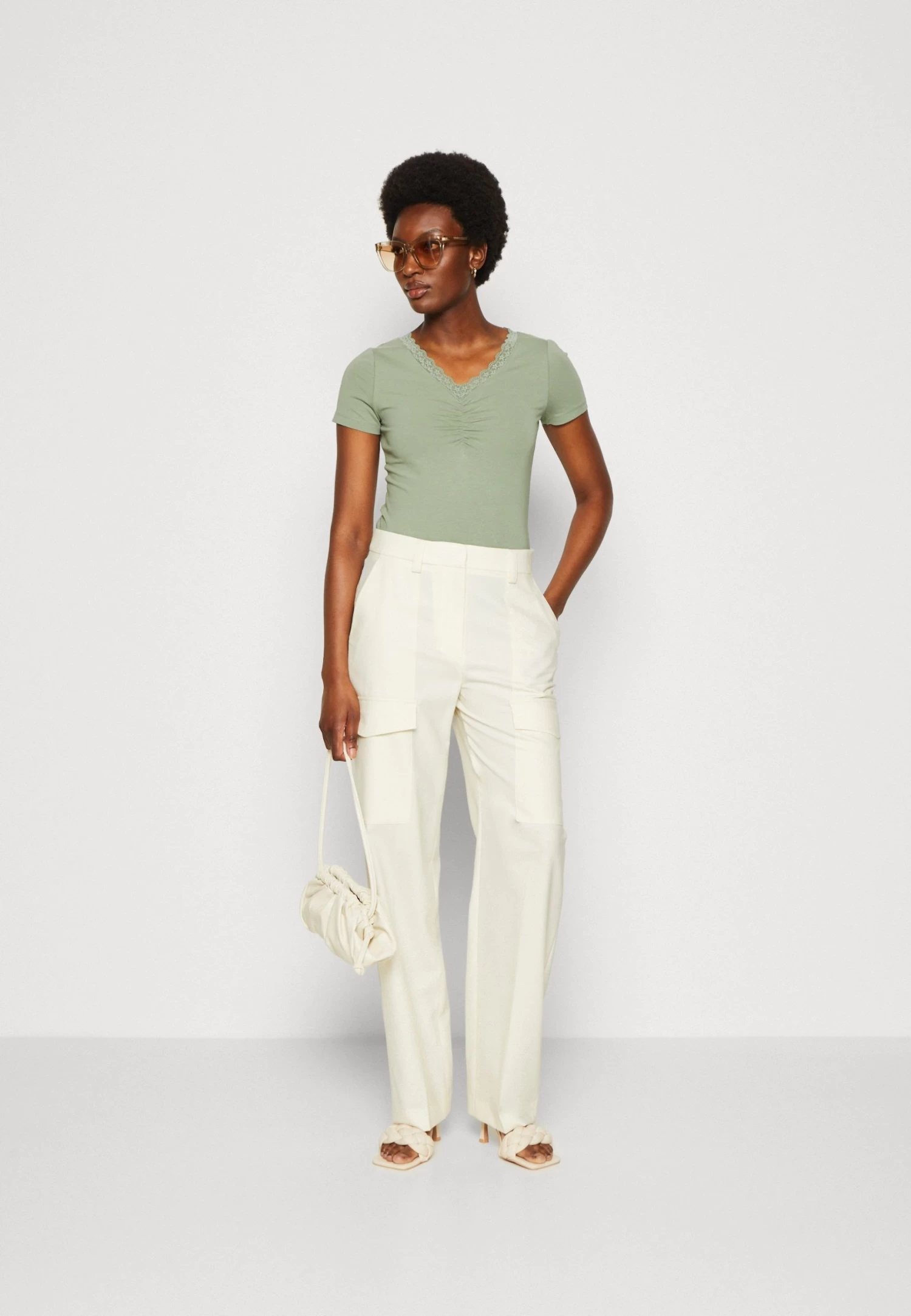 Anna Field T-Shirt Print - Light Green 4 Anna Field T-Shirt Print - Light Green - Afbeelding 2