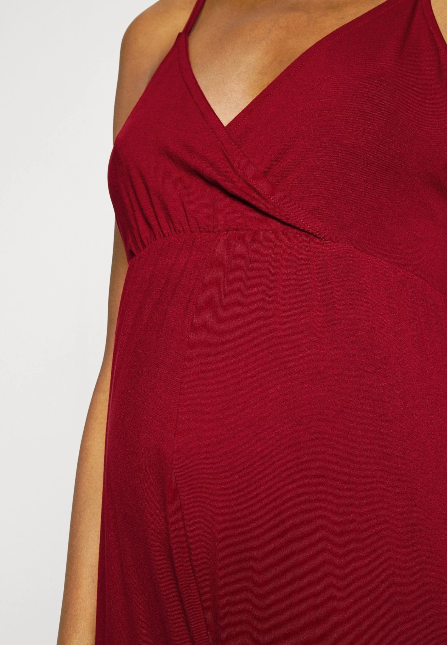 Strappy Drappy Cintered- Jumpsuit - Dark Red 9 Strappy Drappy Cintered- Jumpsuit - Dark Red - Afbeelding 7