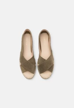 Anna Field Leather - Peeptoe Ballerina'S - Khaki -Modieus Verkoop 288265a0cd1f439e8687e5d9e99dacfb