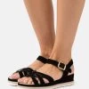 Anna Field Leather - Sandalen Met Sleehak - Black -Modieus Verkoop 3b6922ec5ee44835a5e0cd322309ba4c