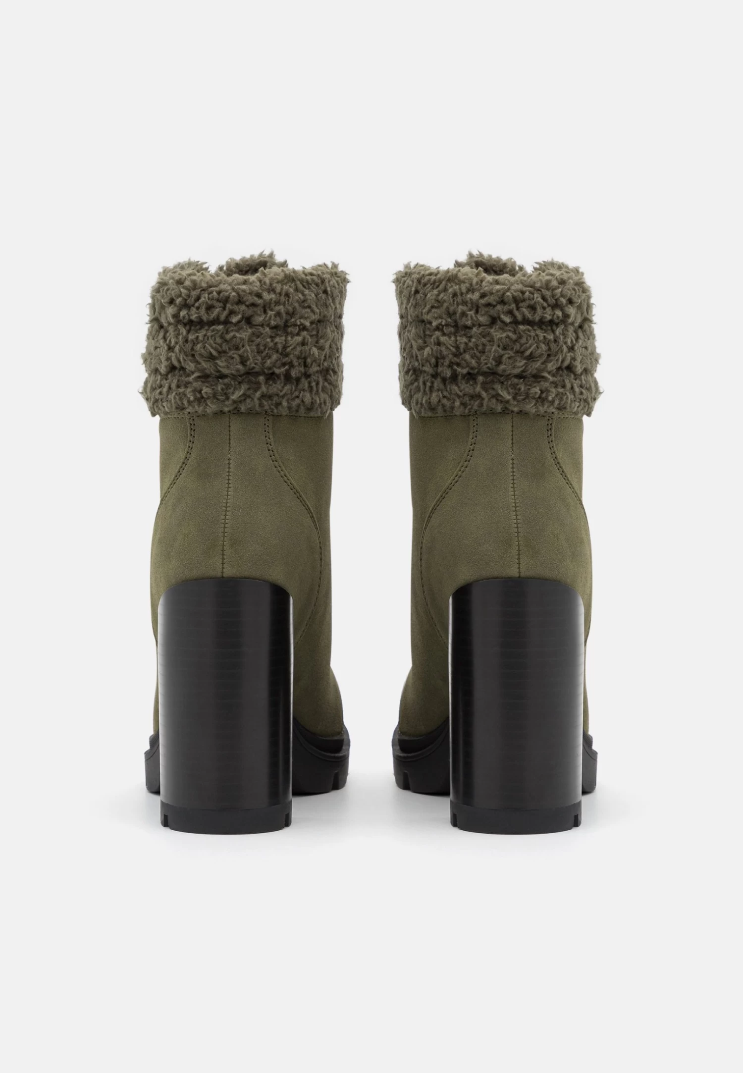 Anna Field Leather - Veterboots - Khaki 6 Anna Field Leather - Veterboots - Khaki - Afbeelding 4