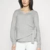Sweater Met Rits - Mottled Light Grey -Modieus Verkoop 53fe36eb30724d439c82c780f13f6918