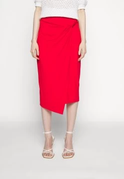 Anna Field Front Knot Midi Skirt - Kokerrok - Red -Modieus Verkoop 5416aafe16b74467a3d37a8be5316c53