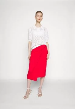 Anna Field Front Knot Midi Skirt - Kokerrok - Red -Modieus Verkoop 5700a7cc5020448db886e59540152e63
