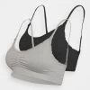 Anna Field Maternity Seamless Bra 2 Pack - Bustier - Grey/Black -Modieus Verkoop 5a75f8e8aa114f748ddd1c810760d7a7