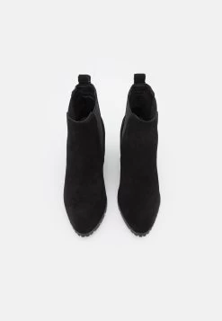 Leather - Enkellaarsjes Met Sleehak - Black -Modieus Verkoop 67ab7b4de58549a0929c320a62d80a46