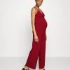 Strappy Drappy Cintered- Jumpsuit - Dark Red 1 Strappy Drappy Cintered- Jumpsuit - Dark Red -Modieus Verkoop 6bcd44d2bb234200894a709280f2e86b