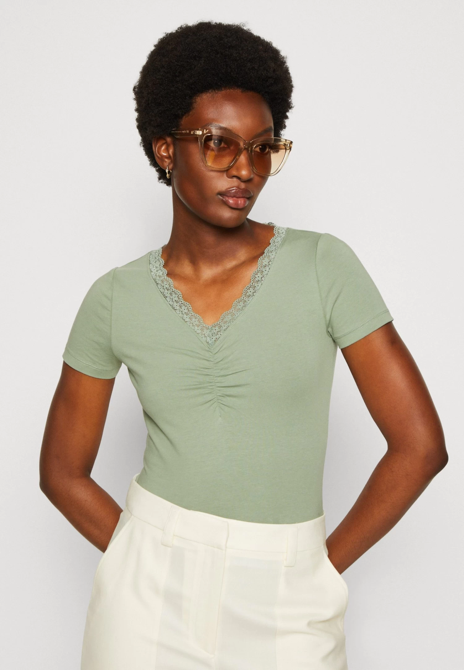 Anna Field T-Shirt Print - Light Green 6 Anna Field T-Shirt Print - Light Green - Afbeelding 4