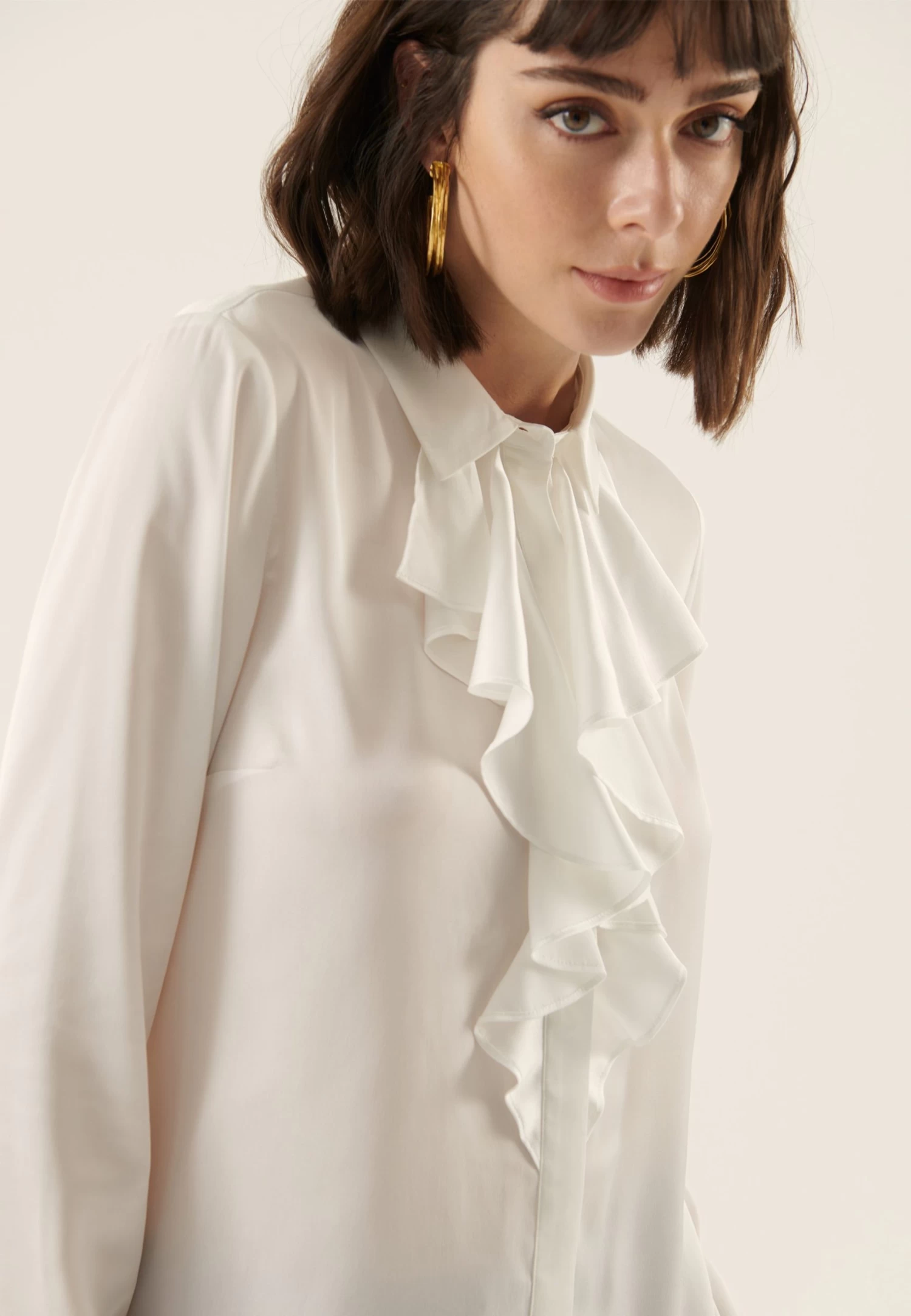 Anna Field Overhemdblouse - White 8 Anna Field Overhemdblouse - White - Afbeelding 6