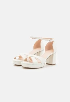 Leather - Sandalen Met Plateauzool - White -Modieus Verkoop 77ff17b9224e4de8ab763a521c6a30f4