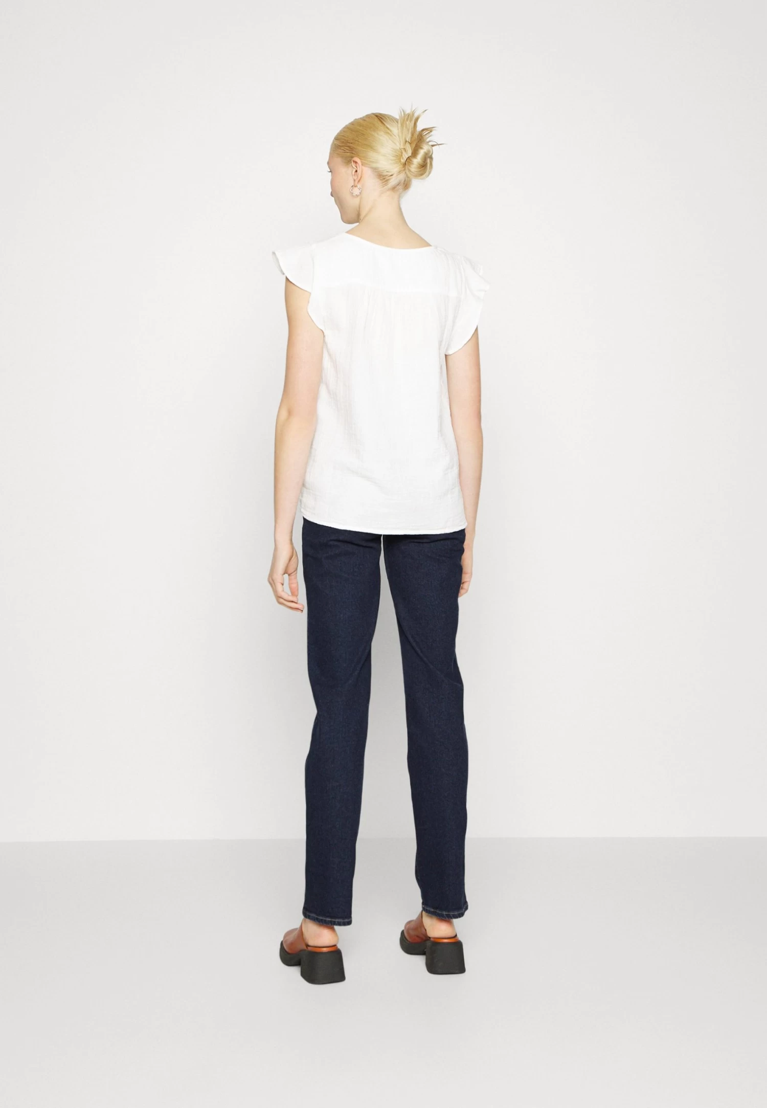 Straight Leg Jeans - Dark Blue Denim 5 Straight Leg Jeans - Dark Blue Denim - Afbeelding 3