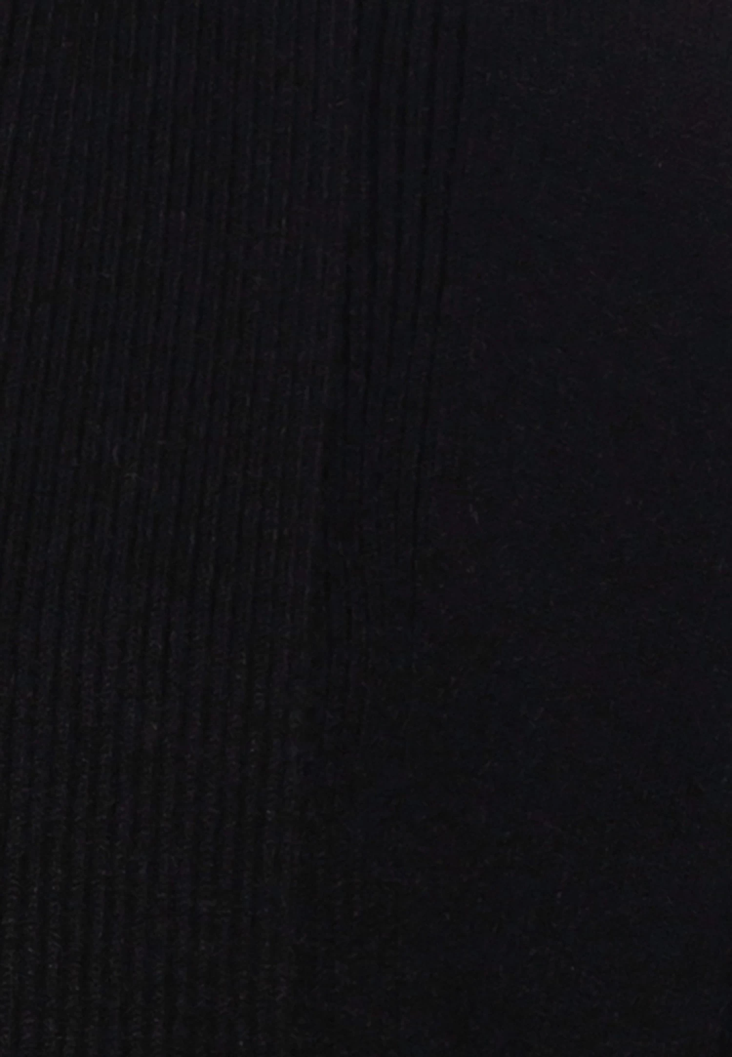 Anna Field Ribbed Fold Collar - Vest - Black 5 Anna Field Ribbed Fold Collar - Vest - Black - Afbeelding 3