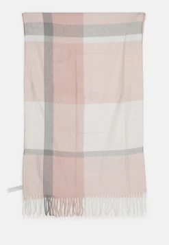Anna Field Sjaal - Pink/Grey/Off-White
