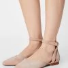 Anna Field Leather - Ballerina'S Met Enkelbandjes - Beige -Modieus Verkoop 93f8ef7d4813406b8d496908ddcdb205