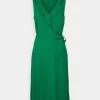 Anna Field Volant Midi Dress - Jurk -Green