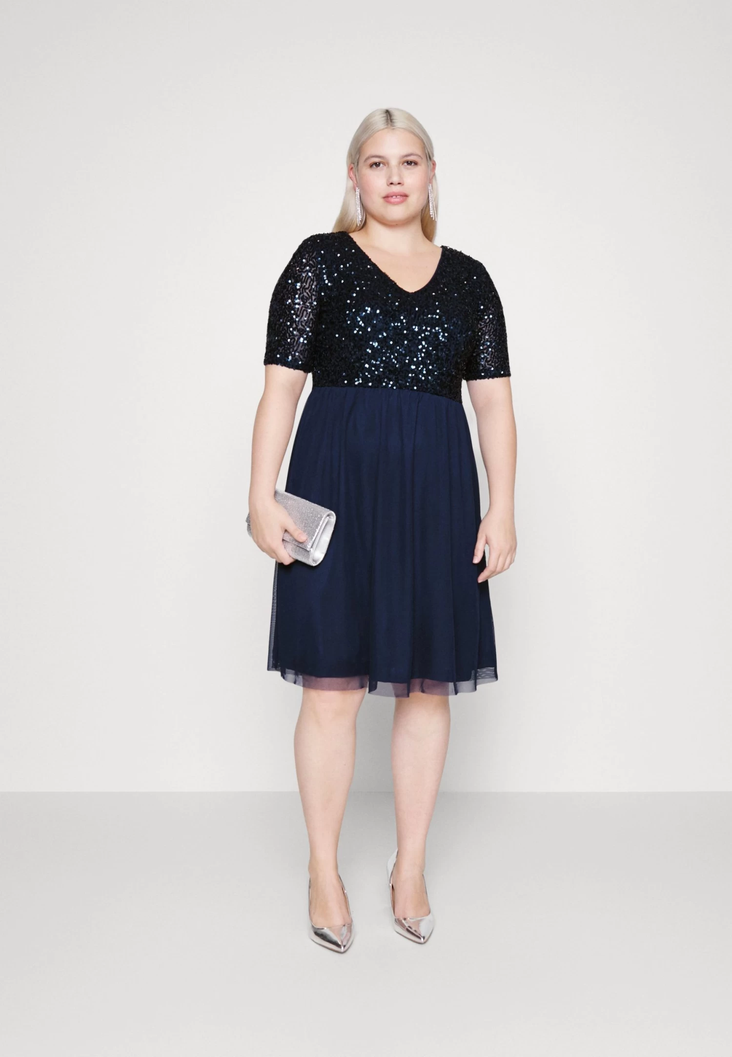 Cocktailjurk - Dark Blue 4 Cocktailjurk - Dark Blue - Afbeelding 2