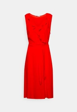 Anna Field Volant Midi Dress - Jurk - Red