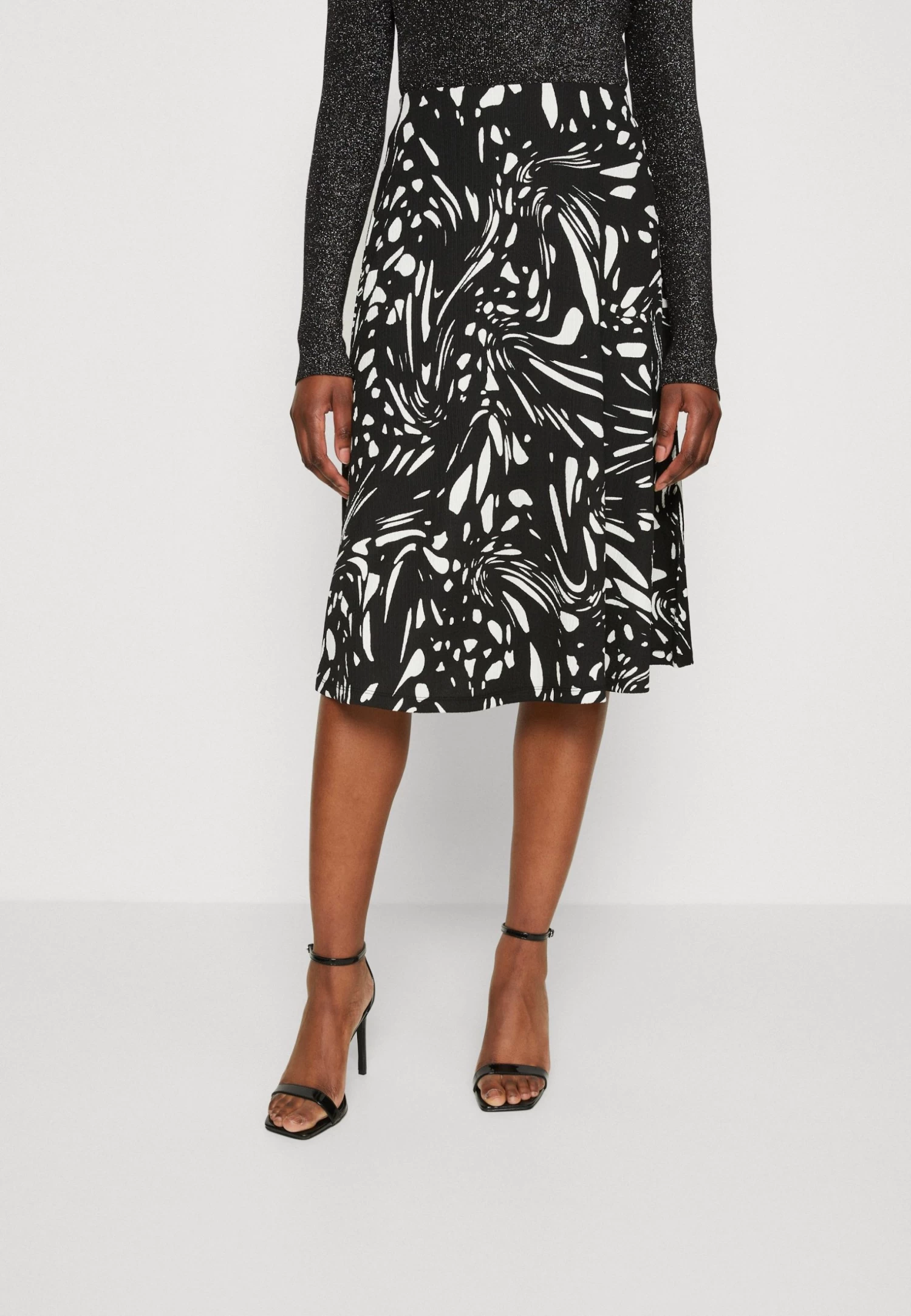 Anna Field A-Lijn Rok - Black/White 3 Anna Field A-Lijn Rok - Black/White