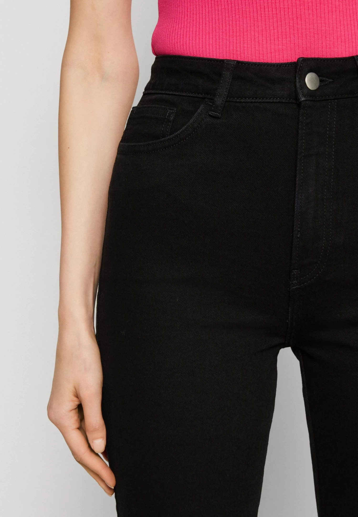 Anna Field Straight Leg Jeans - Black Denim 8 Anna Field Straight Leg Jeans - Black Denim - Afbeelding 6