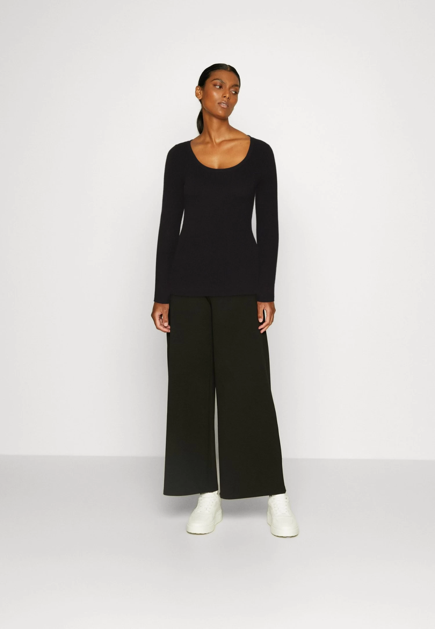 Anna Field Button Detail - Trui -Black 4 Anna Field Button Detail - Trui -Black - Afbeelding 2