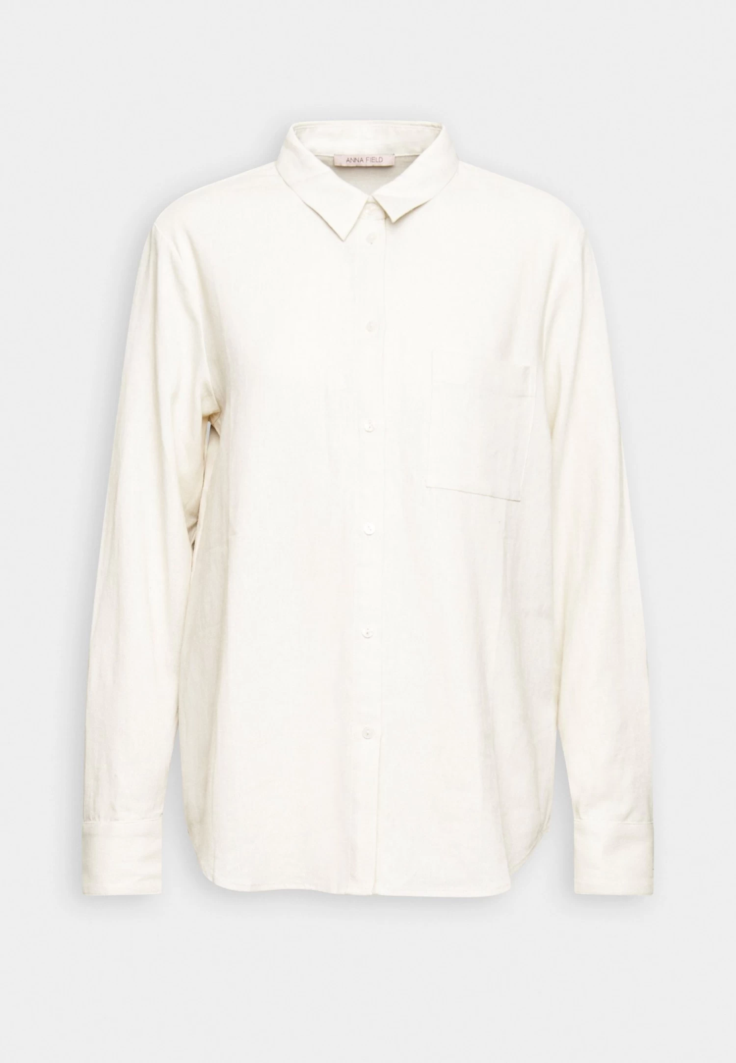 Anna Field Linen-Mix Button Down Blouse - Overhemdblouse - Beige 6 Anna Field Linen-Mix Button Down Blouse - Overhemdblouse - Beige - Afbeelding 4