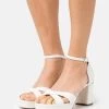 Leather - Sandalen Met Plateauzool - White -Modieus Verkoop c9d2084844644b18b9fe4921a007fd78