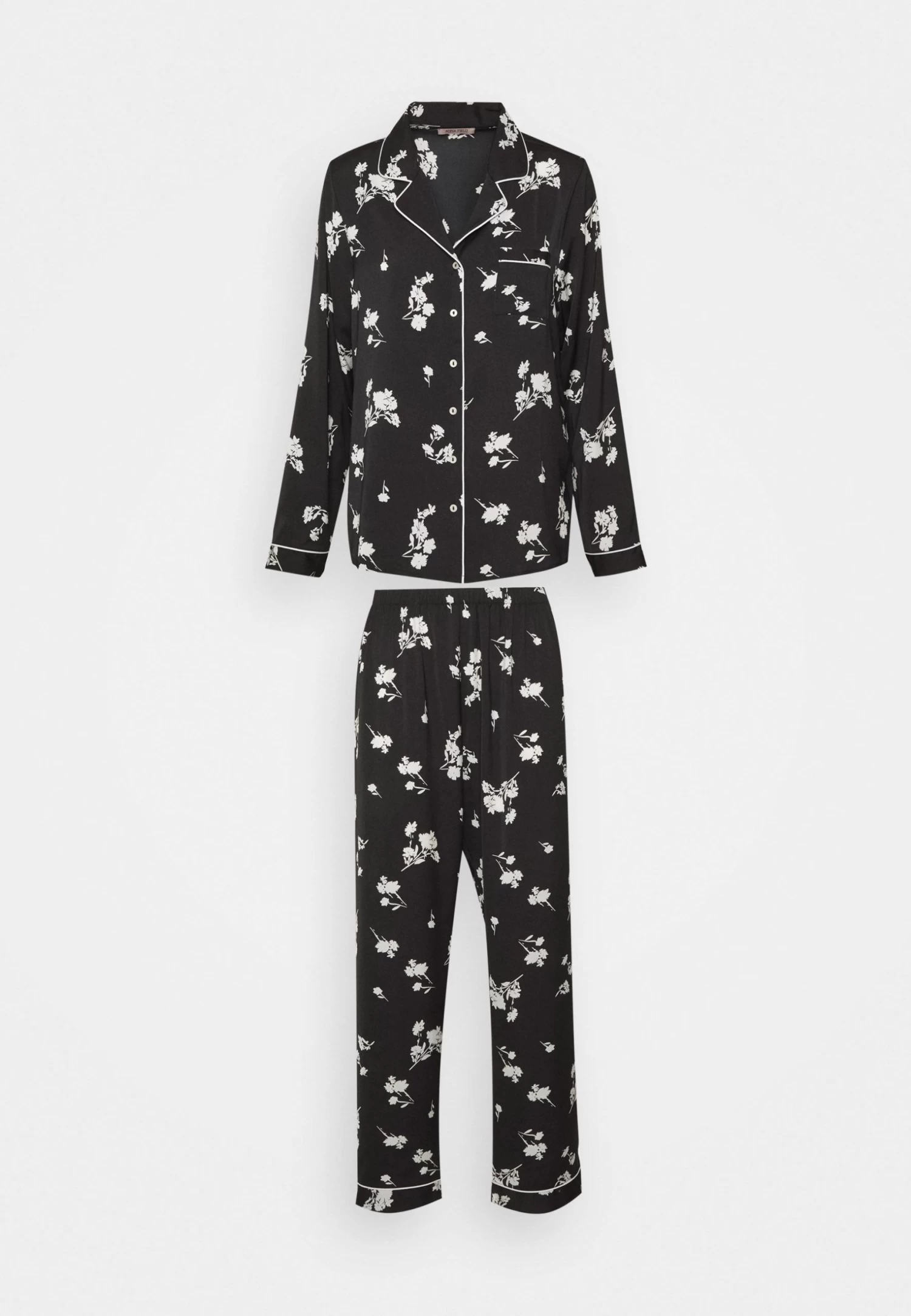 Anna Field Set - Pyjama - Black/Offwhite 7 Anna Field Set - Pyjama - Black/Offwhite - Afbeelding 5