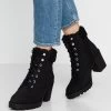 Anna Field Winter Boot - Enkellaarsjes Met Plateauzool - Black