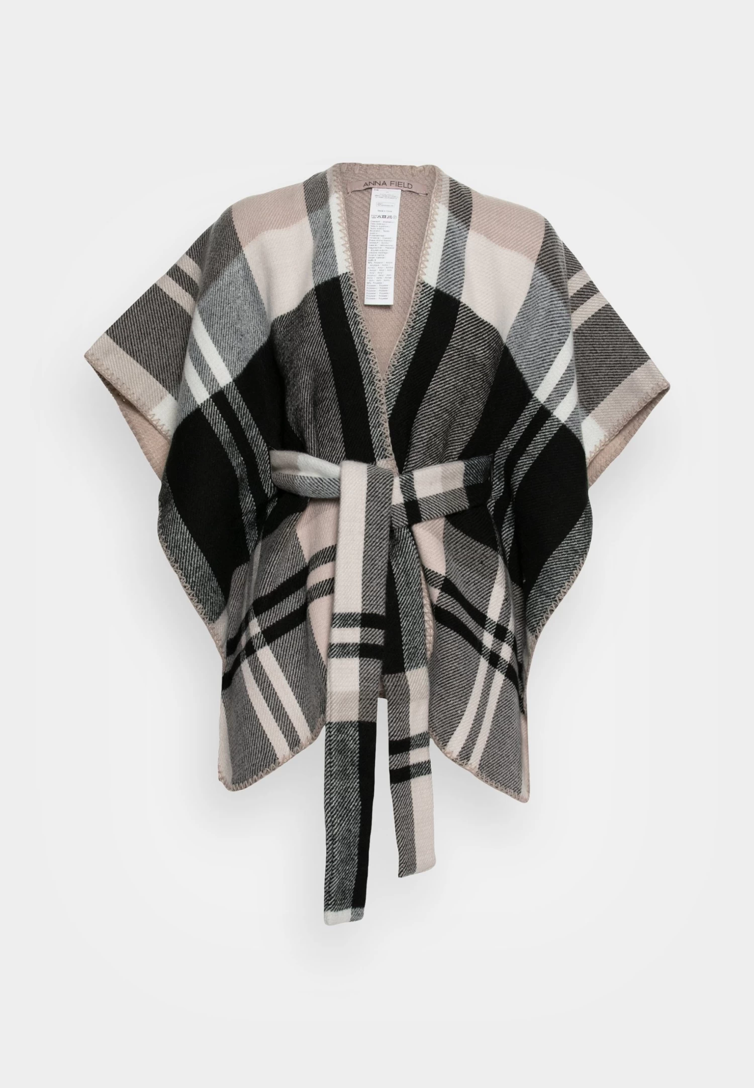 Anna Field Poncho - Black/White 3 Anna Field Poncho - Black/White