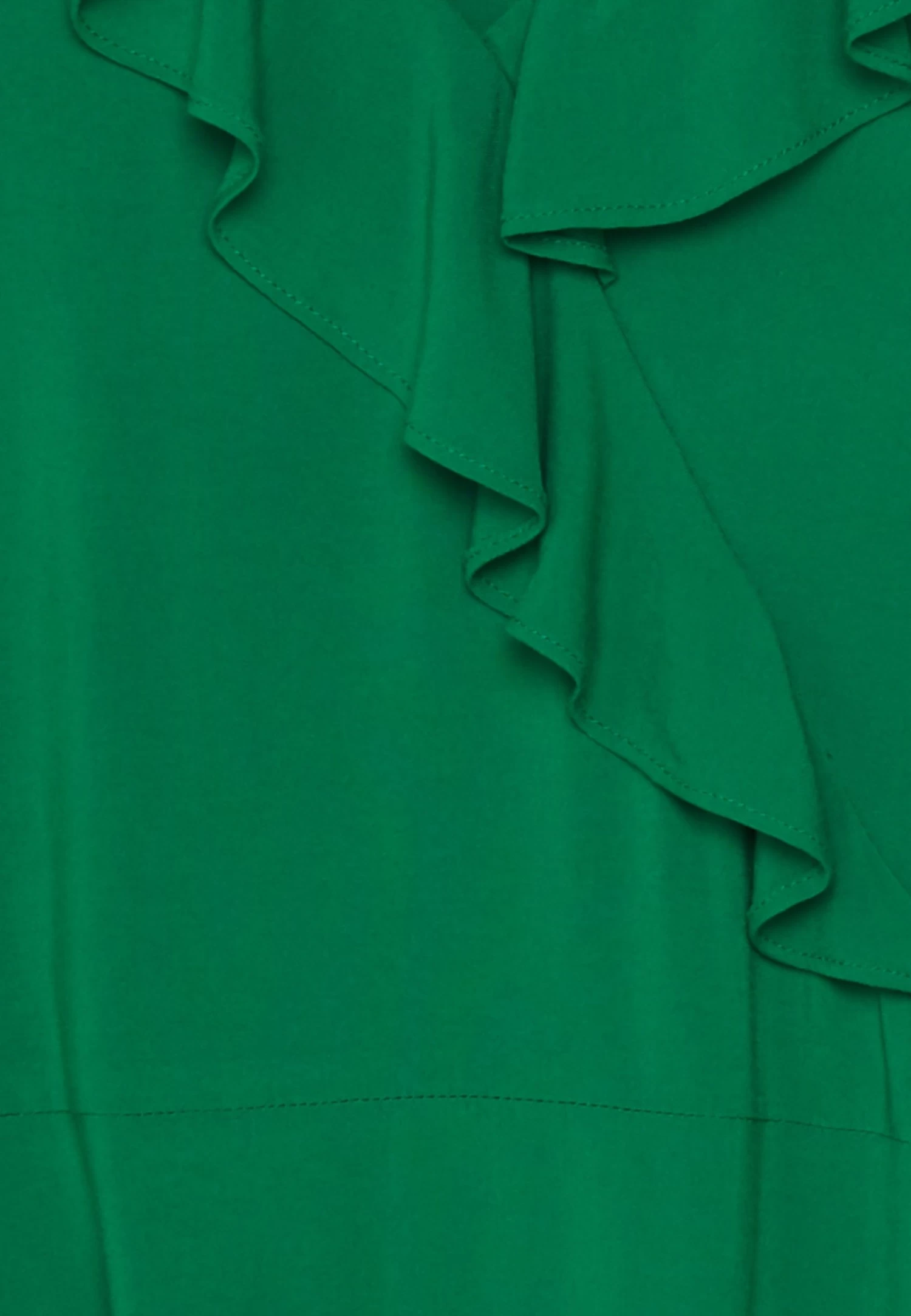 Anna Field Volant Midi Dress - Jurk -Green 5 Anna Field Volant Midi Dress - Jurk -Green - Afbeelding 3