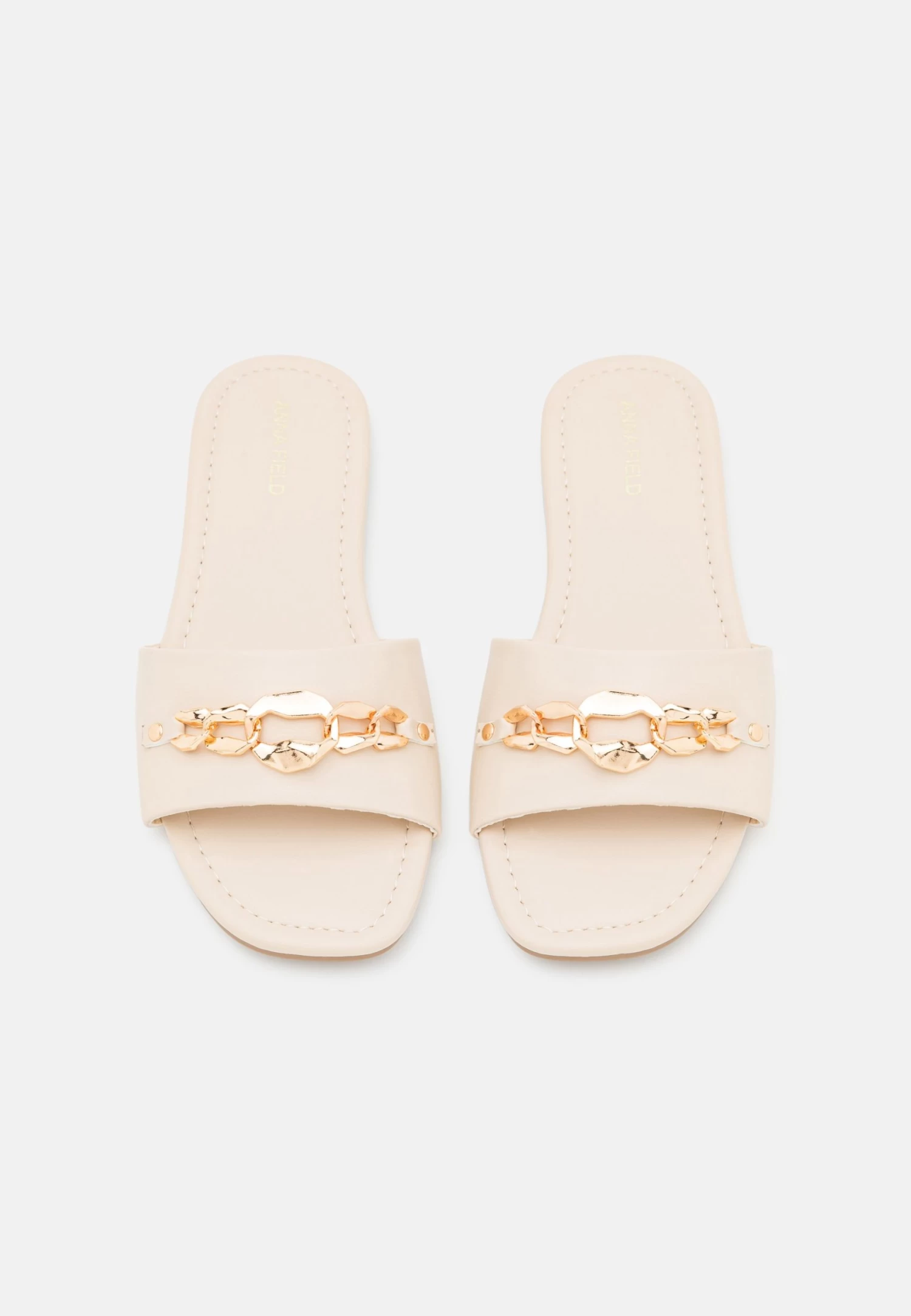 Wide Fit - Muiltjes - Beige 8 Wide Fit - Muiltjes - Beige - Afbeelding 6