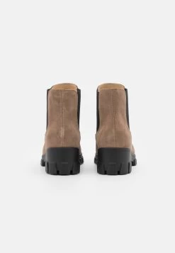 Leather - Korte Laarzen - Taupe -Modieus Verkoop fd6e242297b843d08825abb9c4a08336