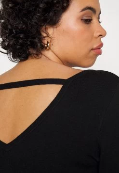 Offener Rücken Mini Strickkleid - Etui-Jurk - Black -Modieus Verkoop ff65eb4bbadf4602bc1dd60c7dff3a40